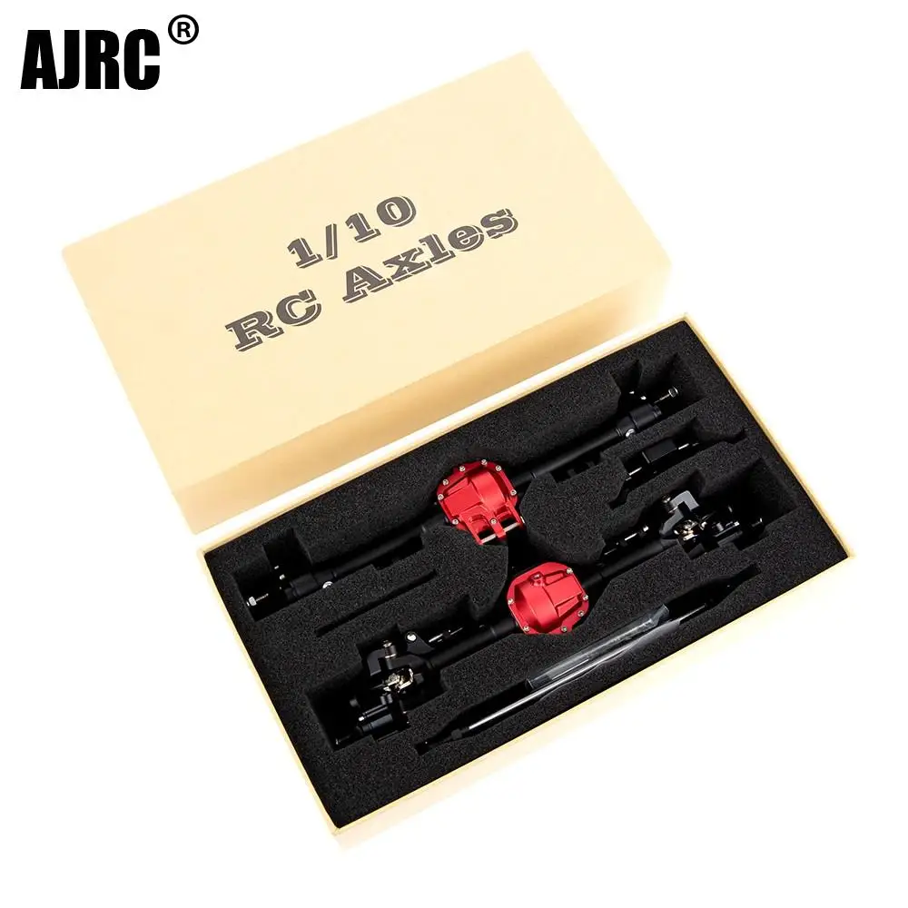 1/10 Радиоуправляемый автомобиль на гусеничном ходу Φ Axial Scx10ii 90046 90047, подъемный автомобиль, алюминиевый сплав, передняя и задняя Встроенная ось в сборе