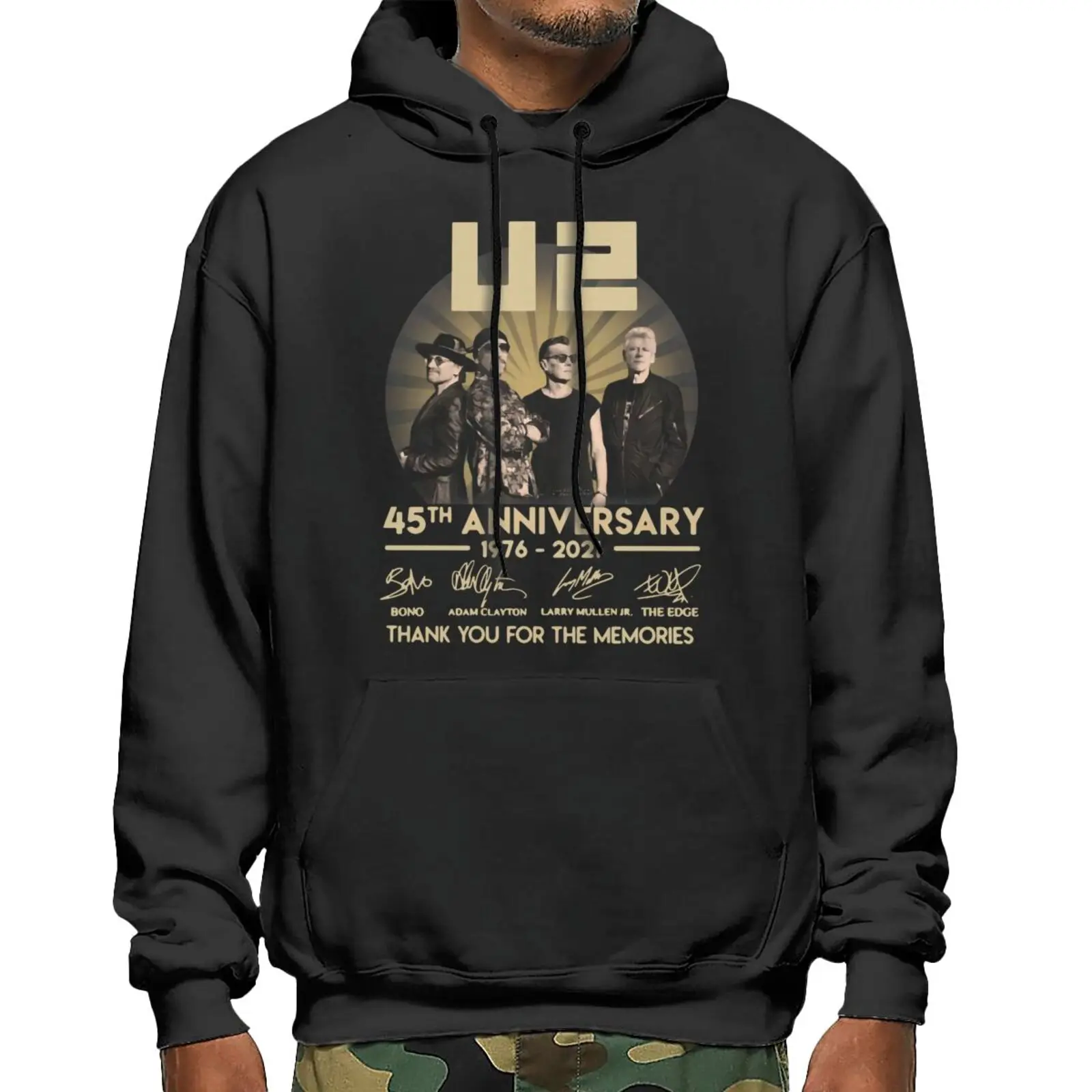 

Мужской свитшот с надписью на 45-летие U2, кофта с капюшоном, рубашка для косплея, спортивный костюм, свитер, куртки в стиле аниме