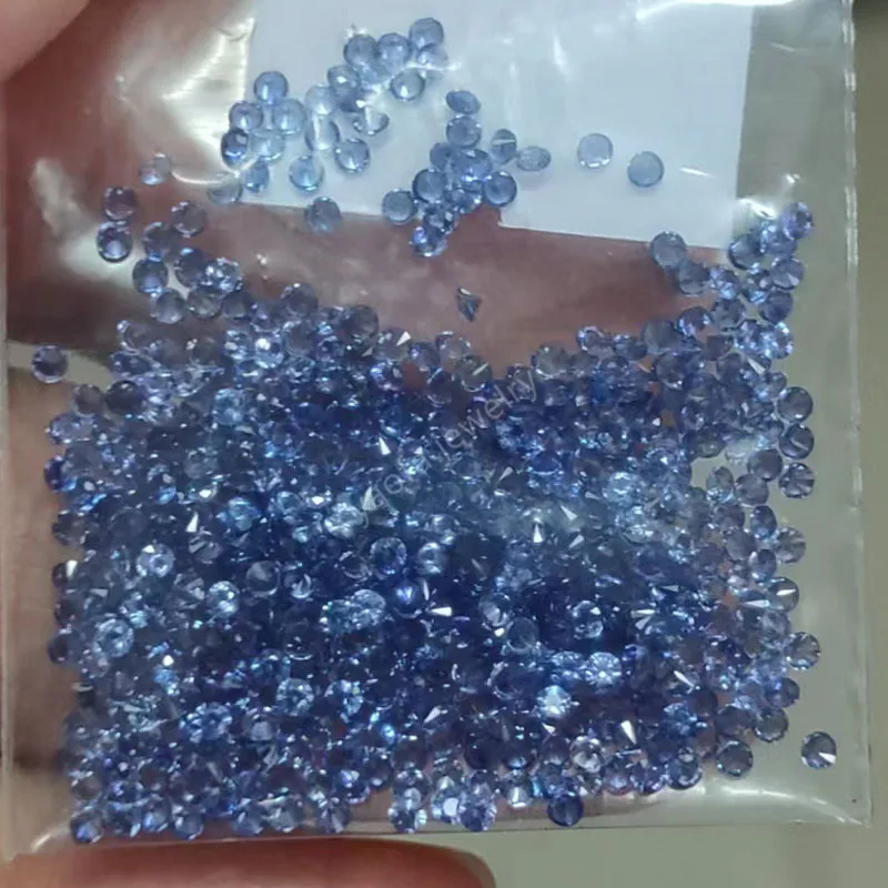 Заводская цена 32 # светильник-голубой корундовый камень 0 8-3 мм 5A круглый