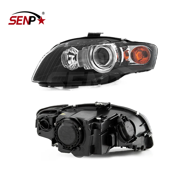 Автозапчасти SENPEI 2006-2008 Audi A4 S4 HID w/o изогнутые фары Блк левый + правый 8E0941029BA 8E0941030BA