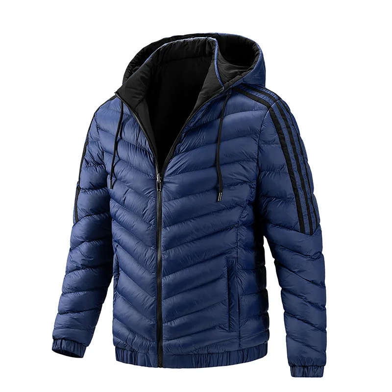 Mens Jacket Cotton Padded Men Wear Double Faced Youth Multi Size Cotton Padded Clothes and Hoodies In Autumn and Winter