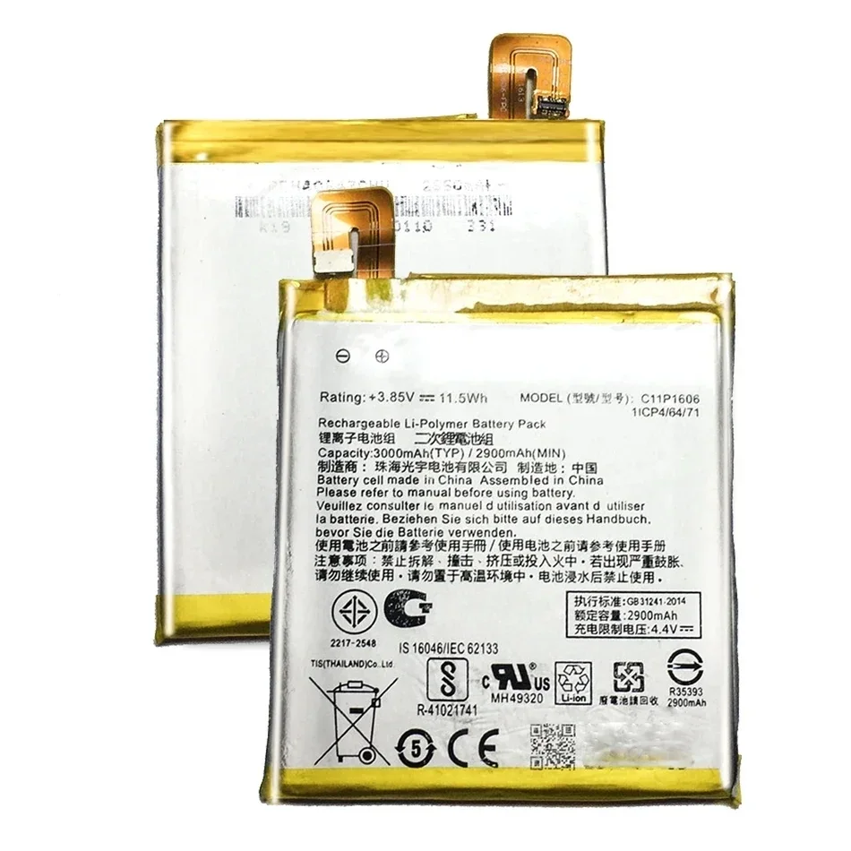 Сменный аккумулятор для мобильного телефона Asus Zenfone Laser 3 Zc551kl C11P1606 3000 мАч