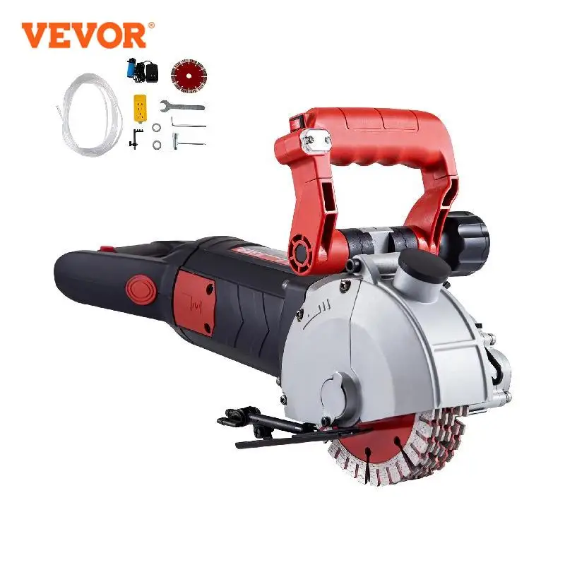VEVOR 4800 Вт настенный резак для бетона электрический лазерный прицельный станок для долбежки пазов 125 мм циркулярная пила набор электроинструментов для резки