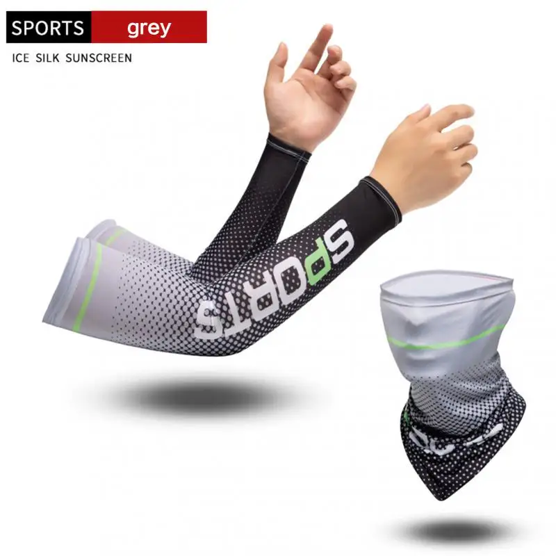 

Sun Protection Arm Sleeve Fishing Men Arms Cover UV Protection Lady Mtb Arm Cover Ice Silk Men's Basketball Sleeve Bicycle Cuff