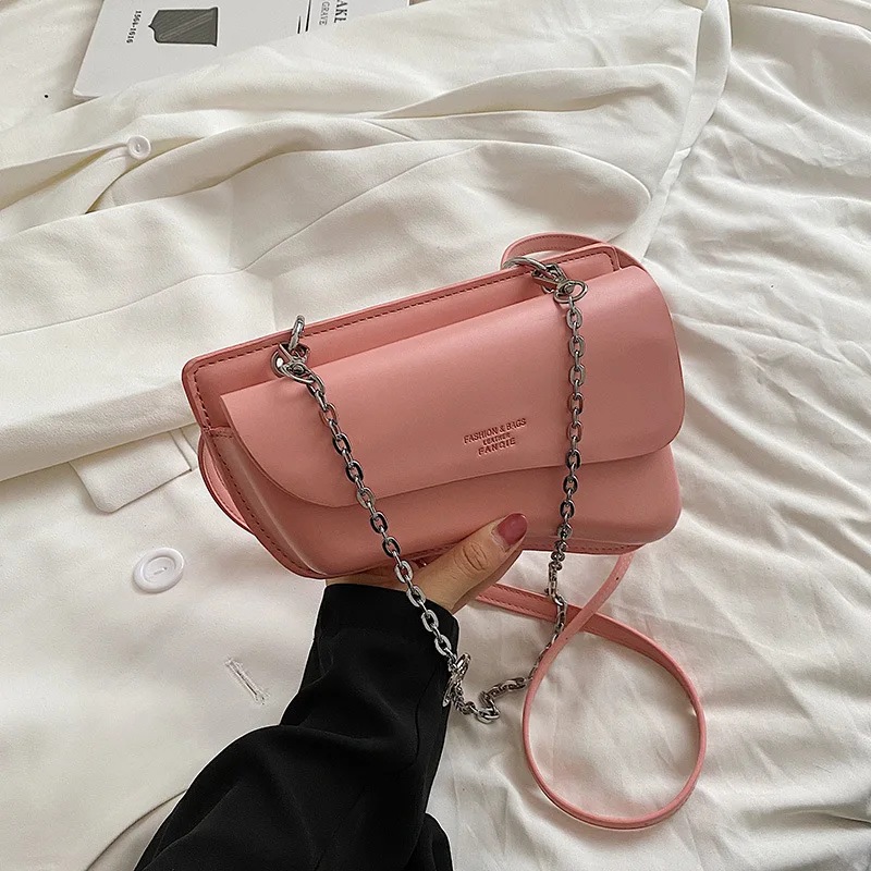 

Simple Women's Bags Summer 2022 Trend Female Bags Woman Luxury Designer Purse and Handbag Small Cross Body Bags Chain Bags