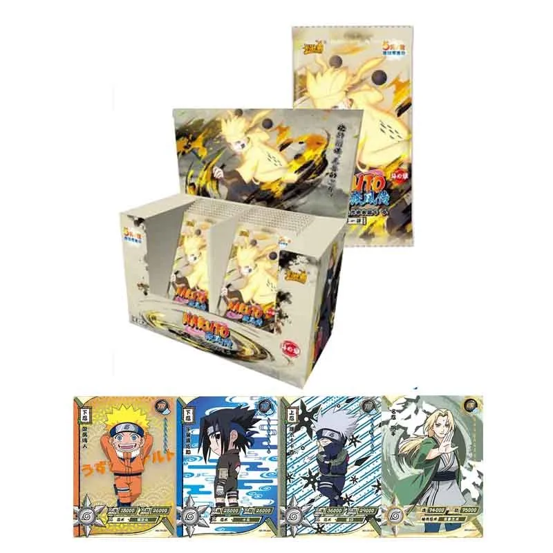 

Wholesales Naruto Collection Cards Tire5 wave1 Full Set Booster Box Kayou Uzumaki Uchiha Anime Playing Game Cartas Gift