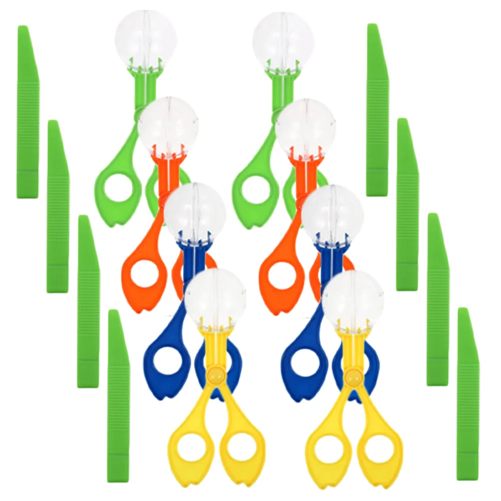 

8 комплектов, детские пластиковые игрушки-ножницы