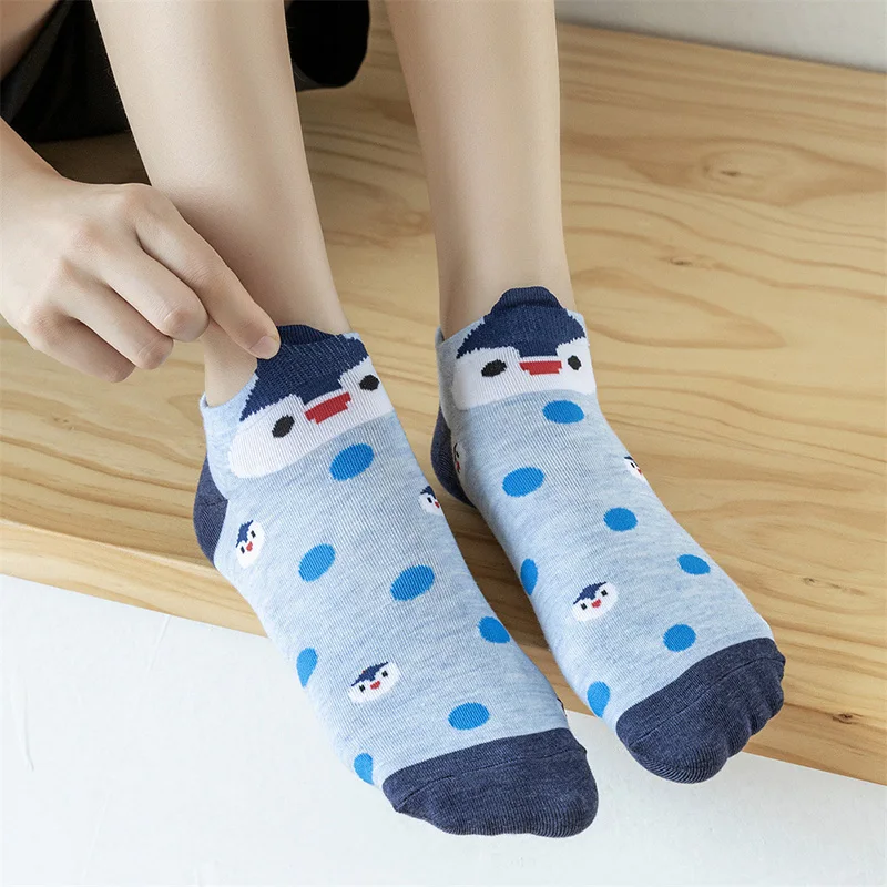 5 парт/Лот Дешевые Модные женские носки смешные хлопковые цветные Мультяшные