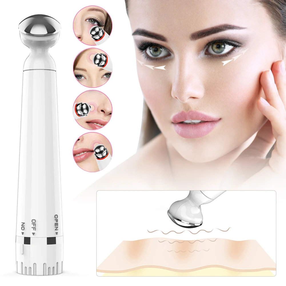

Electric Eye Massager Wand Battery Operated Micro-Current Massager Reduces Dark Circles, Puffiness, Fine Lines