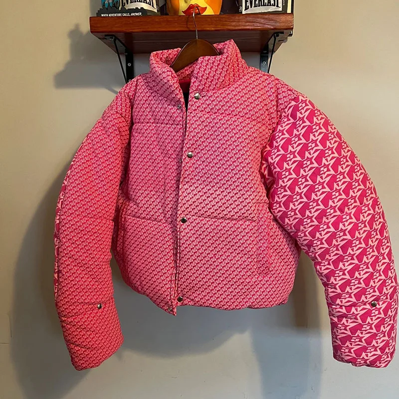 

Sp5der Young Thug 555555 Down Jackets Oversized Keep Warm Men Women 1:1 Pink Puffer Young Thug Sp5der 555 Coats