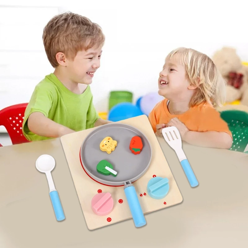 

Children's Play House Kitchen Induction Cooker Toy Cooking Tableware Cooker Early Education Parent-child Interaction