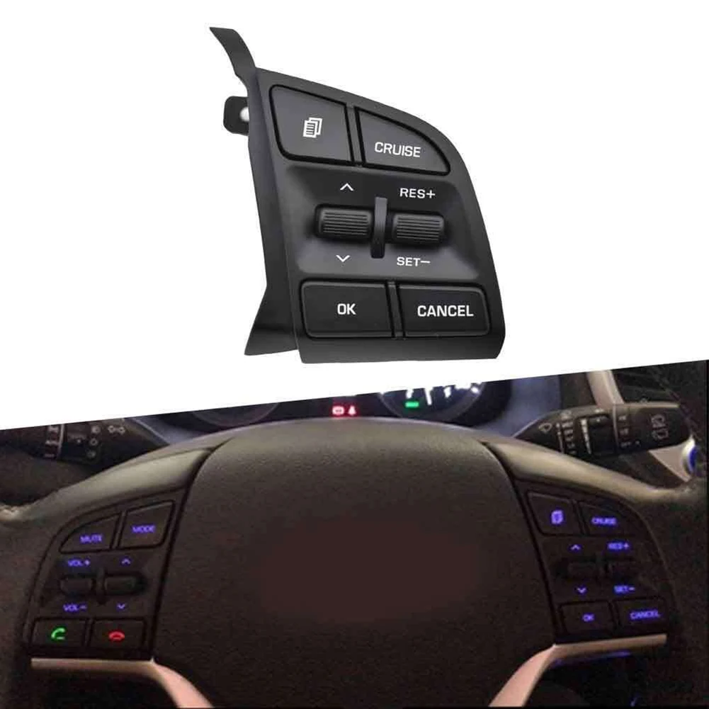 

For Hyundai For Tucson Switch Button Steering Wheel High Quality Plastic Quick Installation Right 96720-D3200-4X