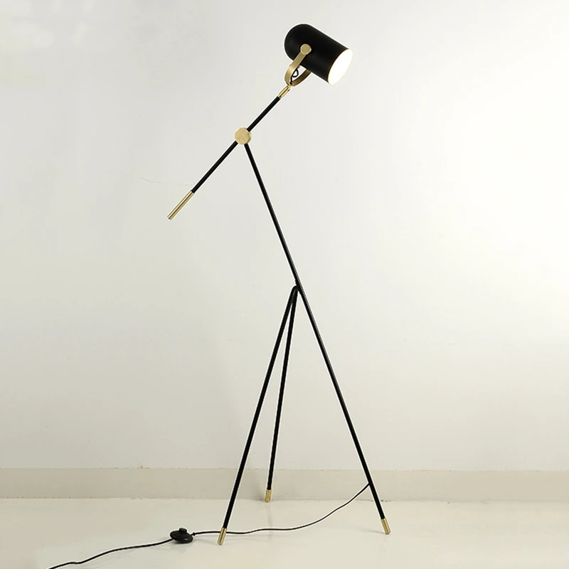 

Danish Designer Floor Lamp Iron Tripod Floor Lamps For Living Room Bedroom Study Decor Light Nordic Home Modren Standing Lamp