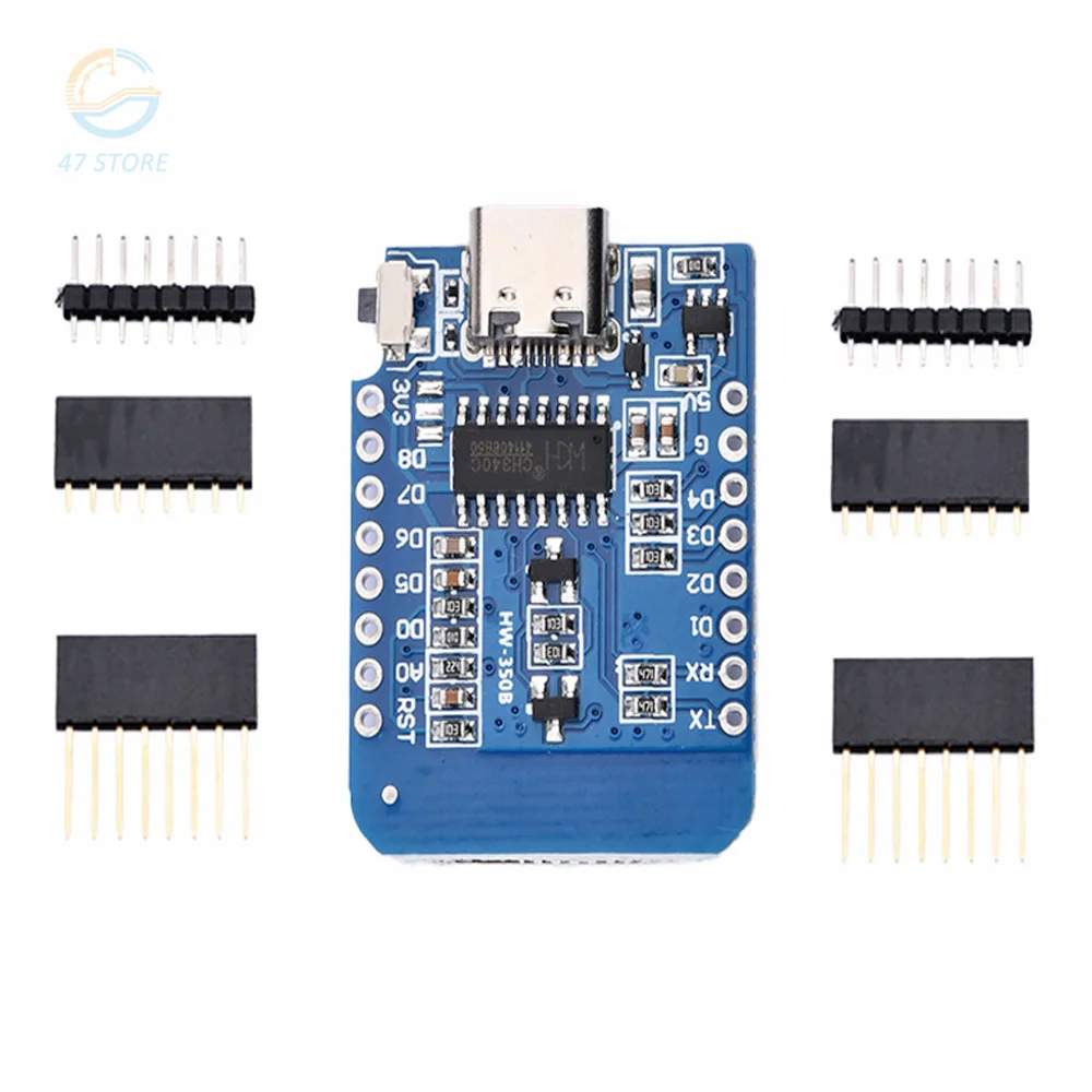 

ESP8266 Module ESP-12 ESP-12F CH340G CH340 V2 USB WeMos D1 Mini WIFI Development Board NodeMCU Lua IOT Board 3.3V with Pins