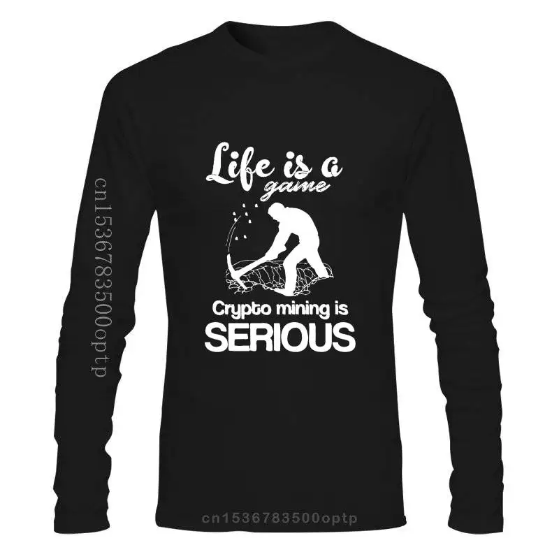 

Мужская одежда Life Is A Game криптомайнер это серьезная криптовалюта футболка с коротким рукавом размера плюс тройники креативные хлопковые фу...