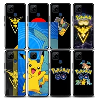 pokemon go pocket monster phone case for realme c35 c20 c25 c21 c12 c11 c2 oppo a53 a74 a16 a15 a9 a54 a95 a93 a31 a52 a5s case