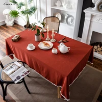 gerring table cloth for party events white ball ins orange christmas tablecloth washed cotton household dining table cover