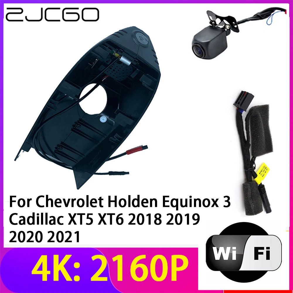 

ZJCGO 4K 2160P Dash Cam DVR Camera 2 Lens Recorder Wifi Night Vision for Chevrolet Holden Equinox 3 Cadillac XT5 XT6 2018~2021