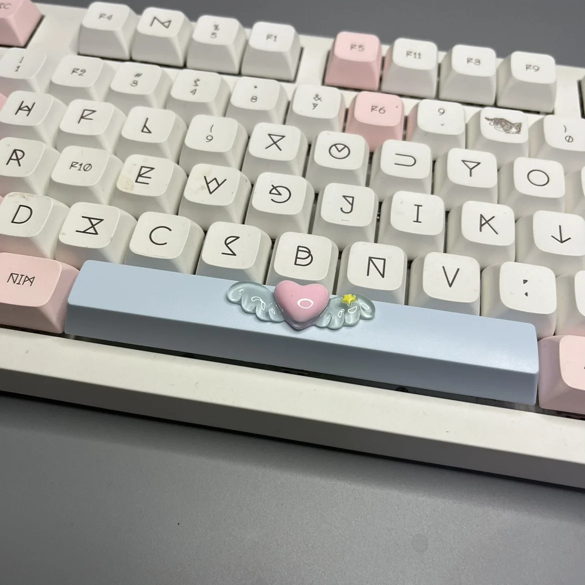 Клавиатура Механическая сделай сам с милыми волшебными крыльями любви 6 25u