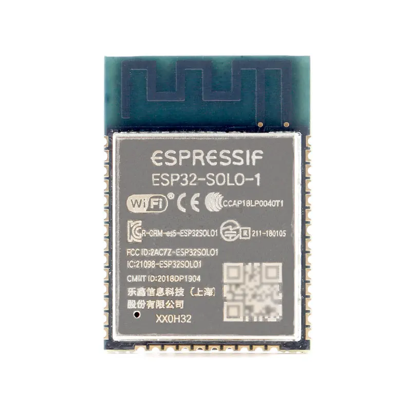 Оригинальный ESP32-SOLO-1(4 МБ), одноъядерный модуль WiFi и Bluetooth MCU, беспроводной модуль IoT Оригинальный ESP32-SOLO-1(4 МБ), одноъядерный модуль WiFi и Bluetooth MCU, беспроводной модуль IoT