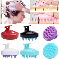 head massage brush soft hair scalp brush washing comb brush silicone shampooing massage brush beauty tool