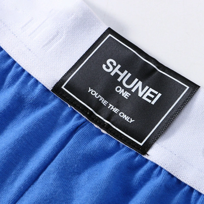 FK Mens Summer Underwear Boxers Shorts Casual Cotton Sleep Underpants Quality Solid Loose Homewear Bear Printing Arrow Panties