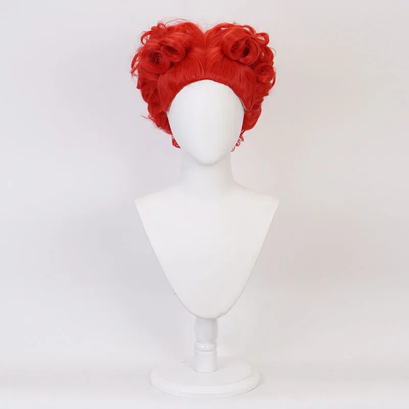 Парик для косплея Красная королева Алиса в стране чудес женский костюм королевы