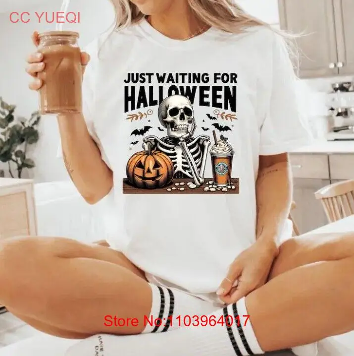 Просто жду Хэллоуина рубашка Хэллоуин вечерние Толстовка Ske