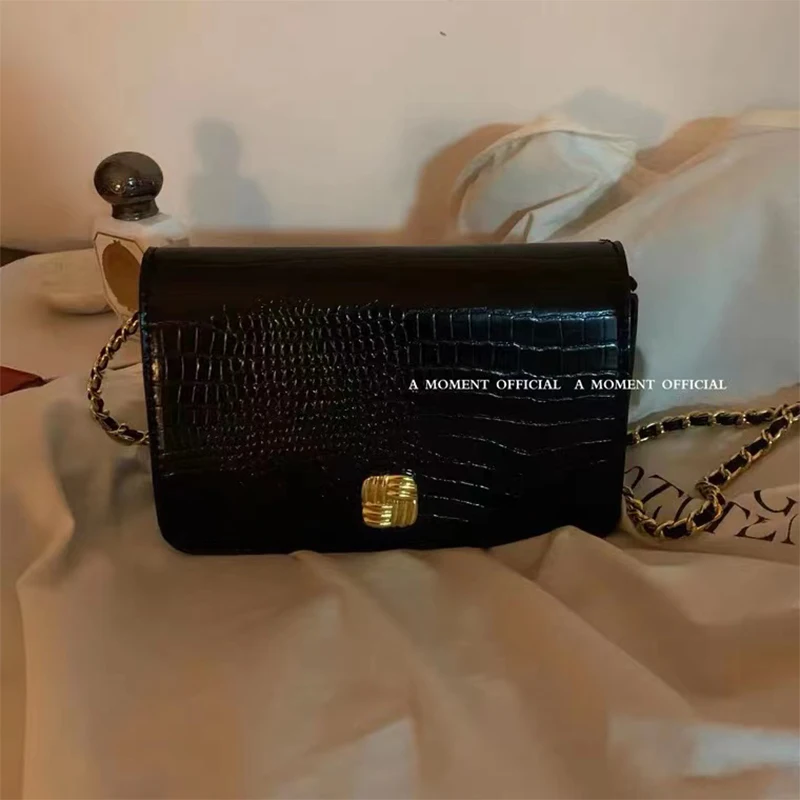 

Luxury Brand Designer Handbag Ladies Fashion Retro Black Chain Shoulder Bag Exquisite Versatile Crossbody Bags for Woman 2023