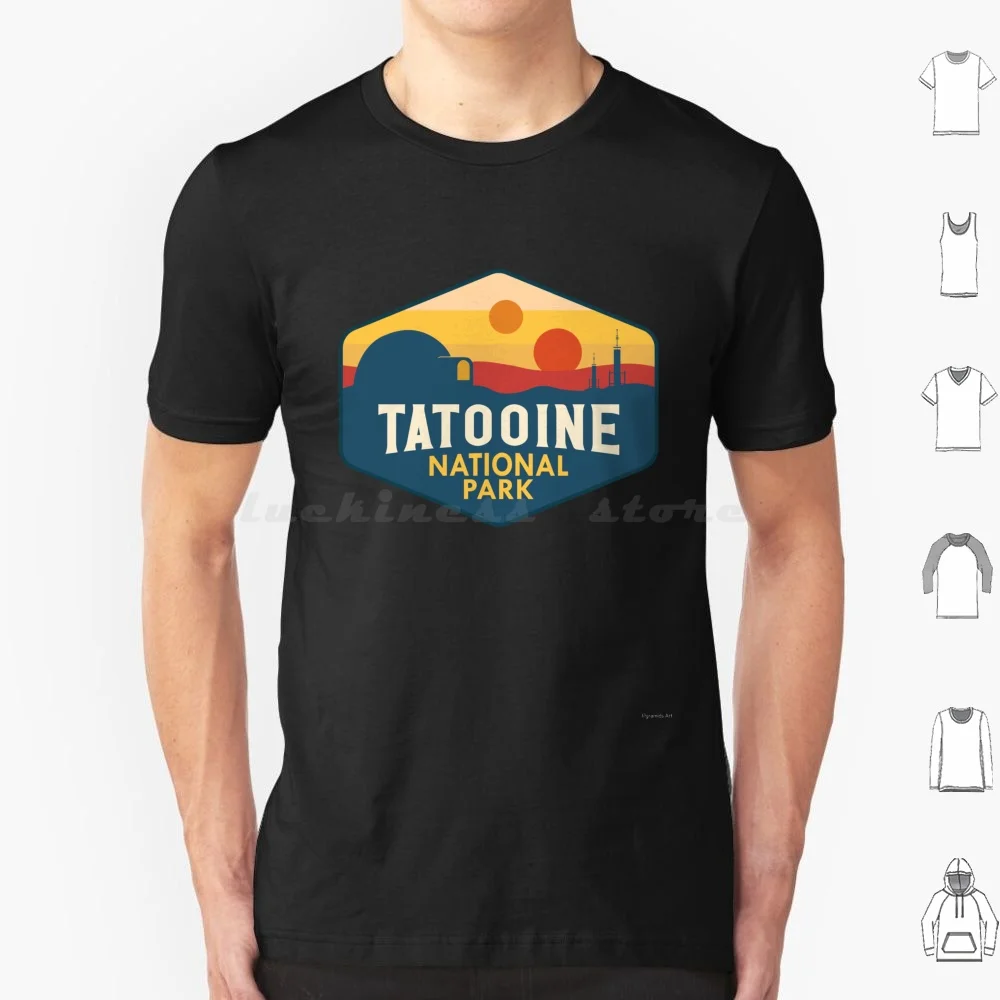 Футболка Tatooine с Национальным парком, большие размеры, 100% хлопок, Tatooine Galaxy научная фантастика, национальный парк Kashyyyk Mustafar Naboo Jakku kамино
