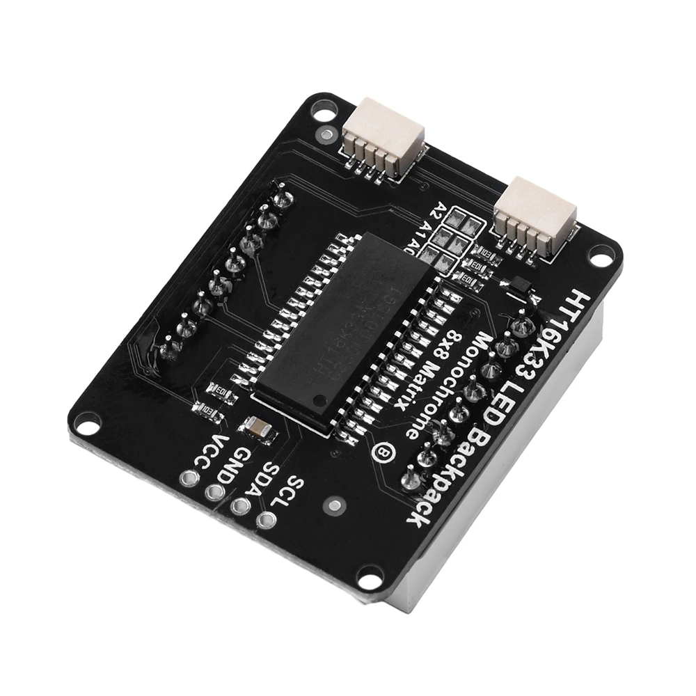 8x8 точечный матричный модуль красный фотоконтроллер дисплея HT16K33 I2C