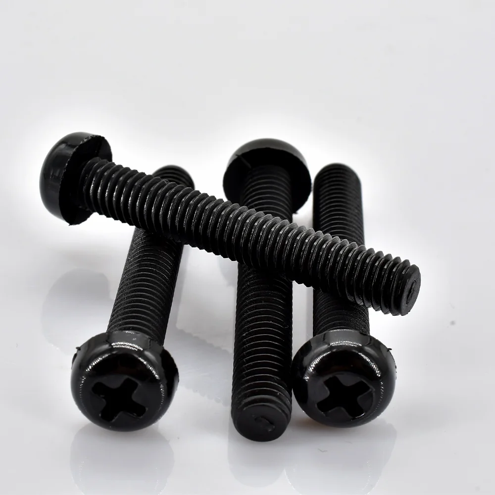 

Черно-белые нейлоновые винты M2-M8