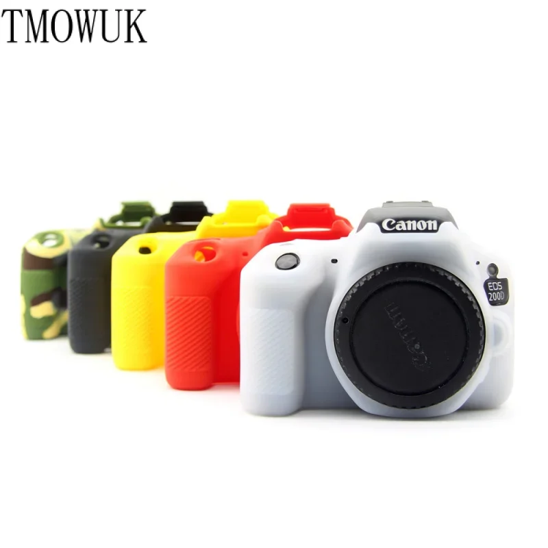 Силиконовая Фотосумка для Canon 200D большая силиконовая защитная крышка глянцевый