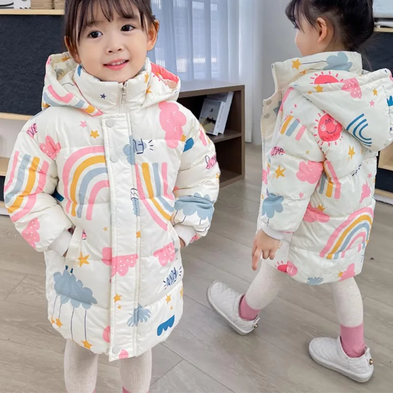 Детская непромокаемая пуховая куртка с капюшоном на Возраст 3-10 лет