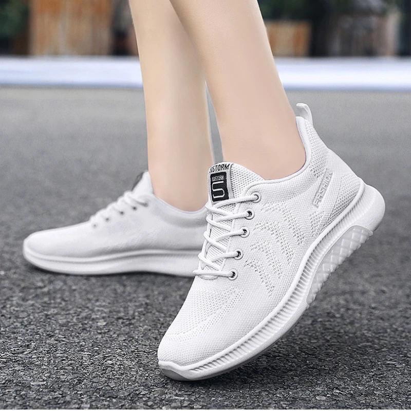 

Fashion All-match Comfortable Sneakers Women's 2022 Summer New Breathable Flat Lace-up Casual Shoes Women