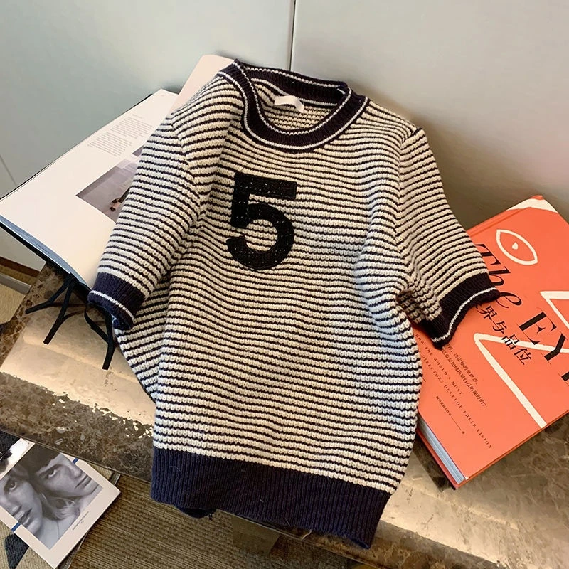 

Short Sleeve T-shirt Women's Summer Half Sleeve Sweater Top Women's Sweater