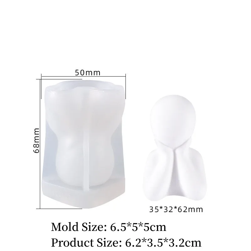 Силиконовая форма сделай сам для обитания человеческого тела абстрактная