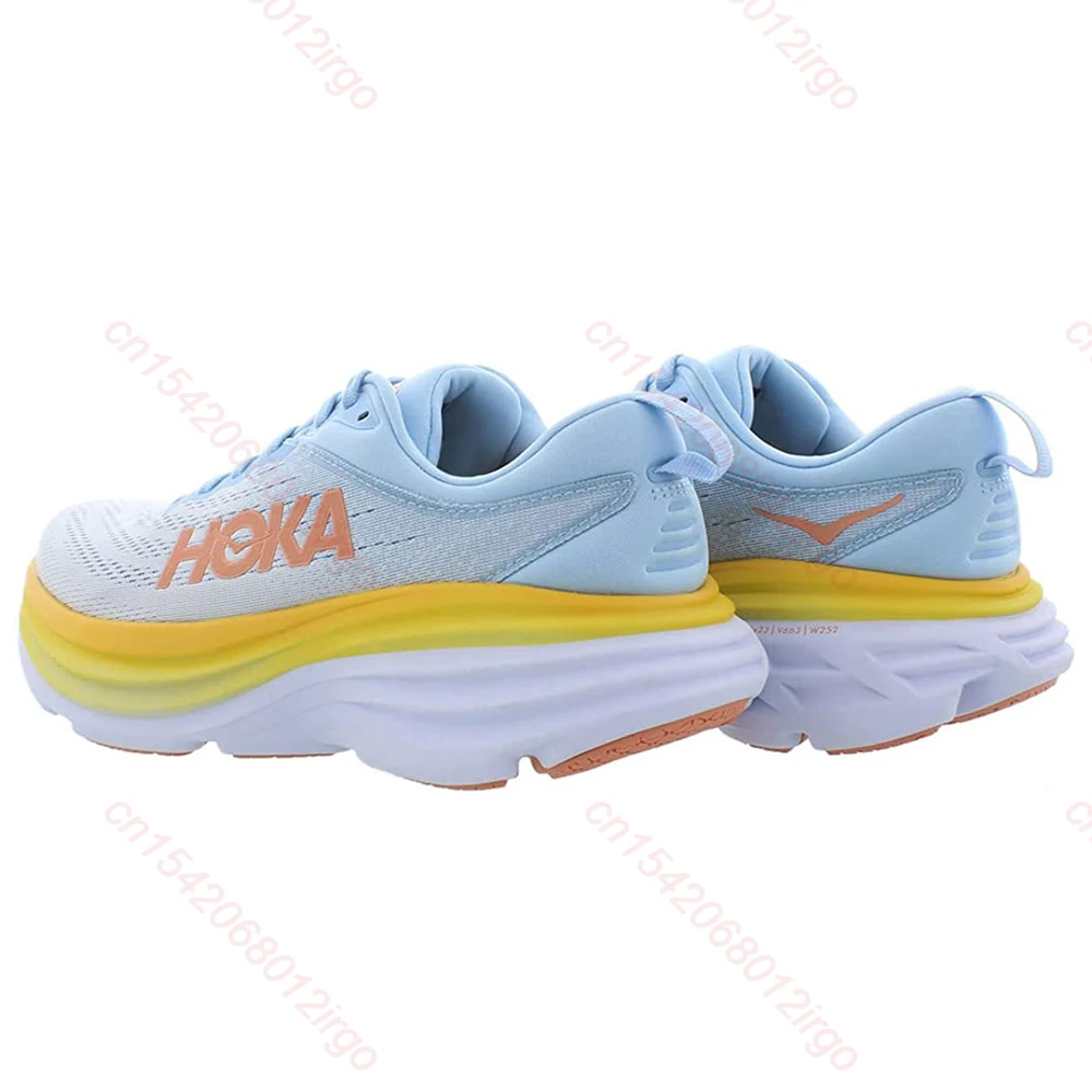 HOKA Bondi 8 Men Sneakers Athletic Sports Running Shoes for Women Breathable Mesh Outdoor Non Slip Casual Walking Gym Male Shoes