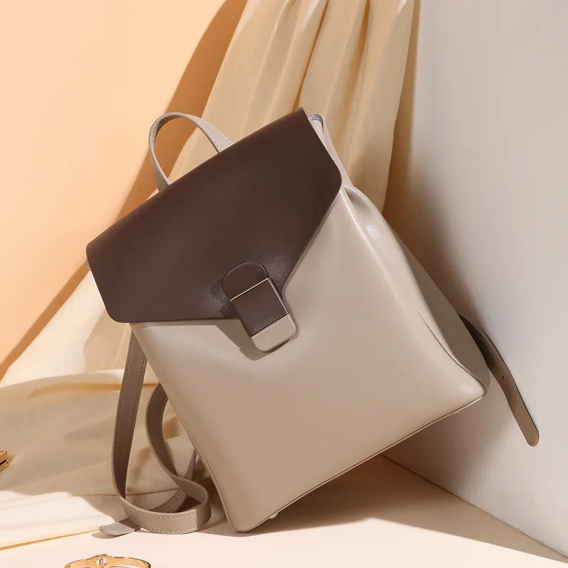 

Genuine Leather Small backpack Fashion Women's Backpack Multifunctional Travel backpack Shoulder Bag Women's Handbag