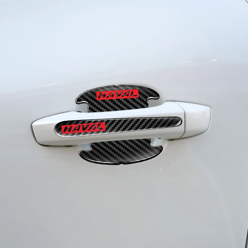 Защита от царапин на дверную ручку автомобиля из углеродного волокна для Volvo V50 Fh