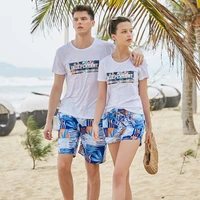 couple beach pants mens quick drying loose large size five point trousers swimming surfing hot spring vacation womens shorts