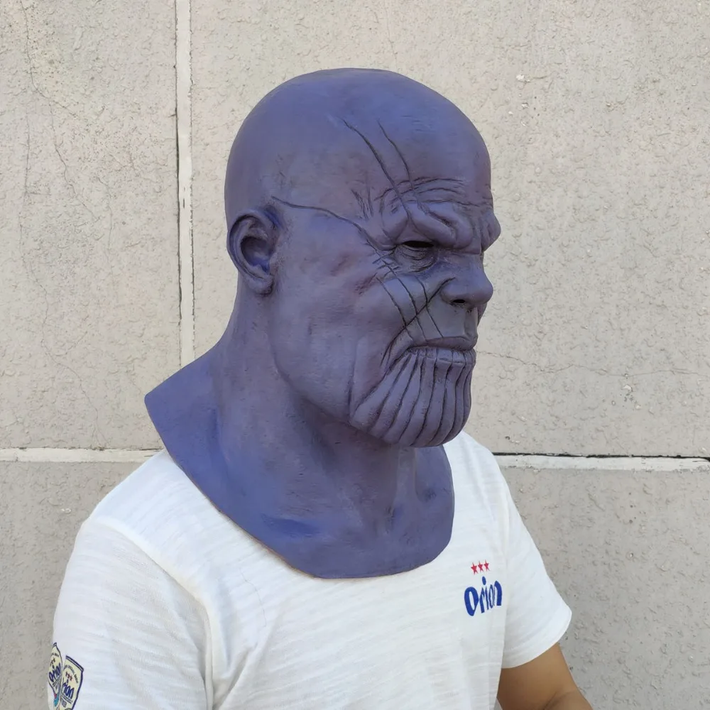 Marvel Super hero Deluxe маска Таноса перчатка бесконечности война перчатки шлем косплей