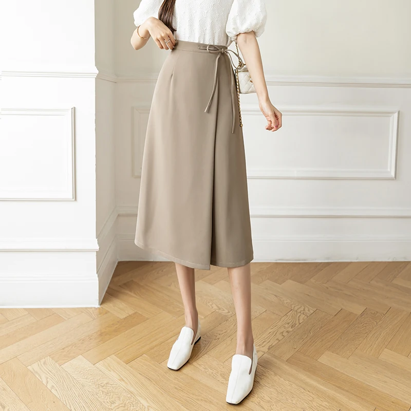 

Fashion Romantic Suit Skirt 2022 Medium-length Paragraph Straps Retro Commuter Half-body Skirt OL French Elegant Women's Skirt