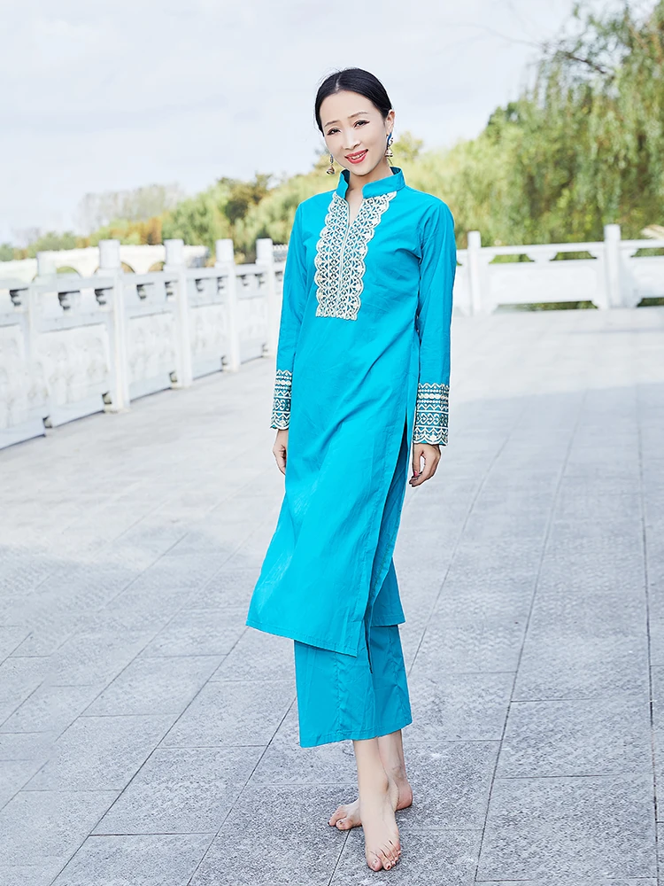 Новое хлопковое пальто Индия Пакистан панджаби дупаттас повседневные Костюмы