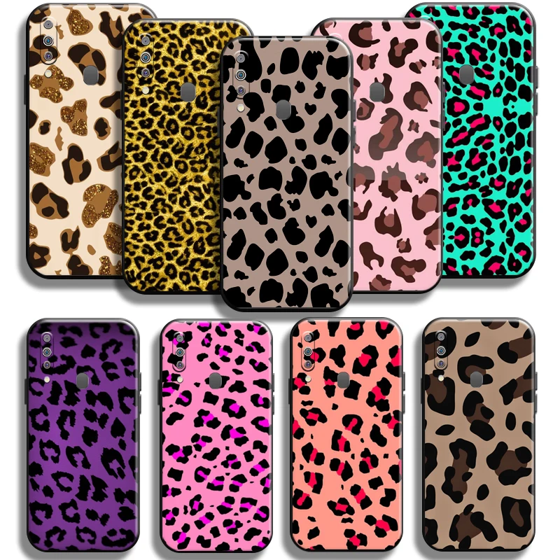

Fashion Leopard Print For Samsung Galaxy M30 M30S Phone Case Soft Liquid Silicon Coque Black Funda Back TPU Shockproof