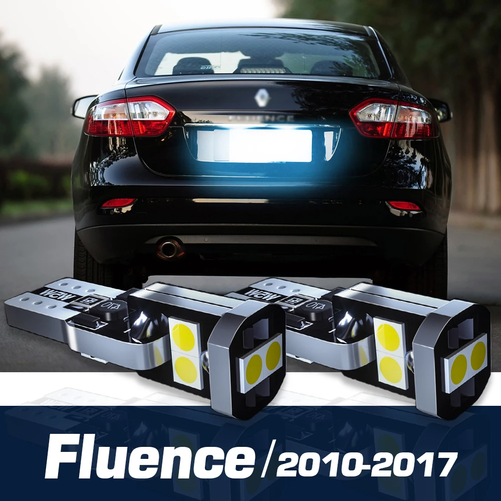 

2pcs LED License Plate Light Canbus Accessories For Renault Fluence 2010 2011 2012 2013 2014 2015 2016 2017