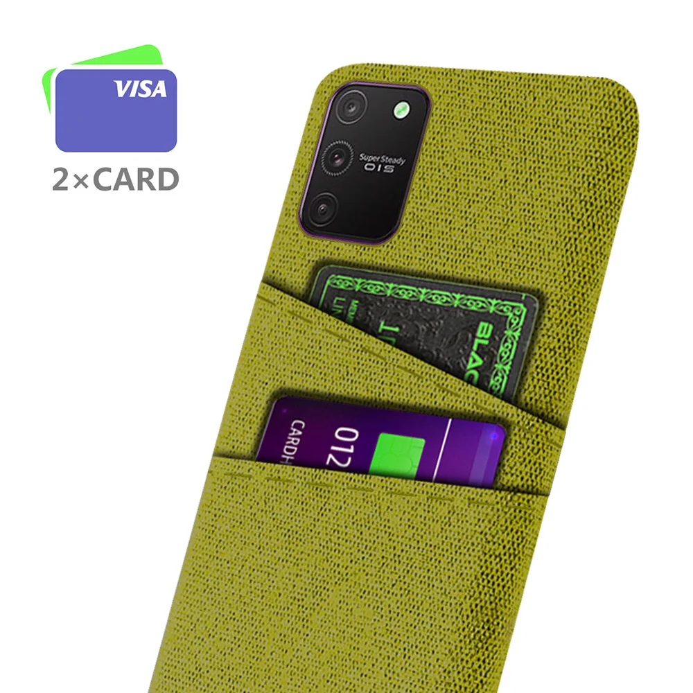 

For Samsung Galaxy S10 Lite Case Dual Card Fabric Cloth Luxury Business Cover For Samsung Galaxy S10 Lite 2020 S10lite SM-G770F
