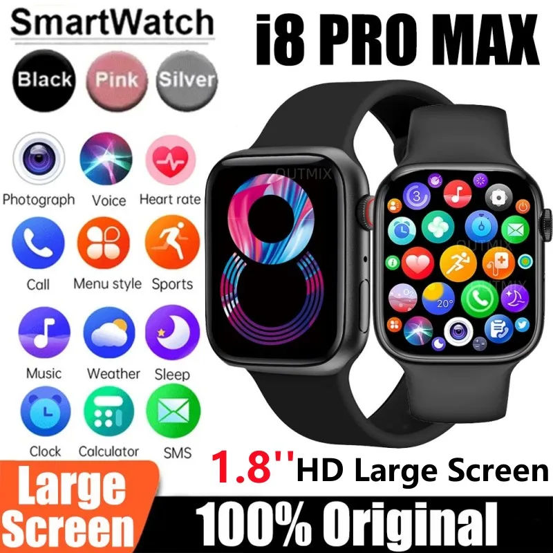 

Smart Watch i8 Pro Max Answer Call Sport Fitness Tracker Custom Dial Smartwatch Men Women Gift For Apple Phone PK IWO 27 X8 T500