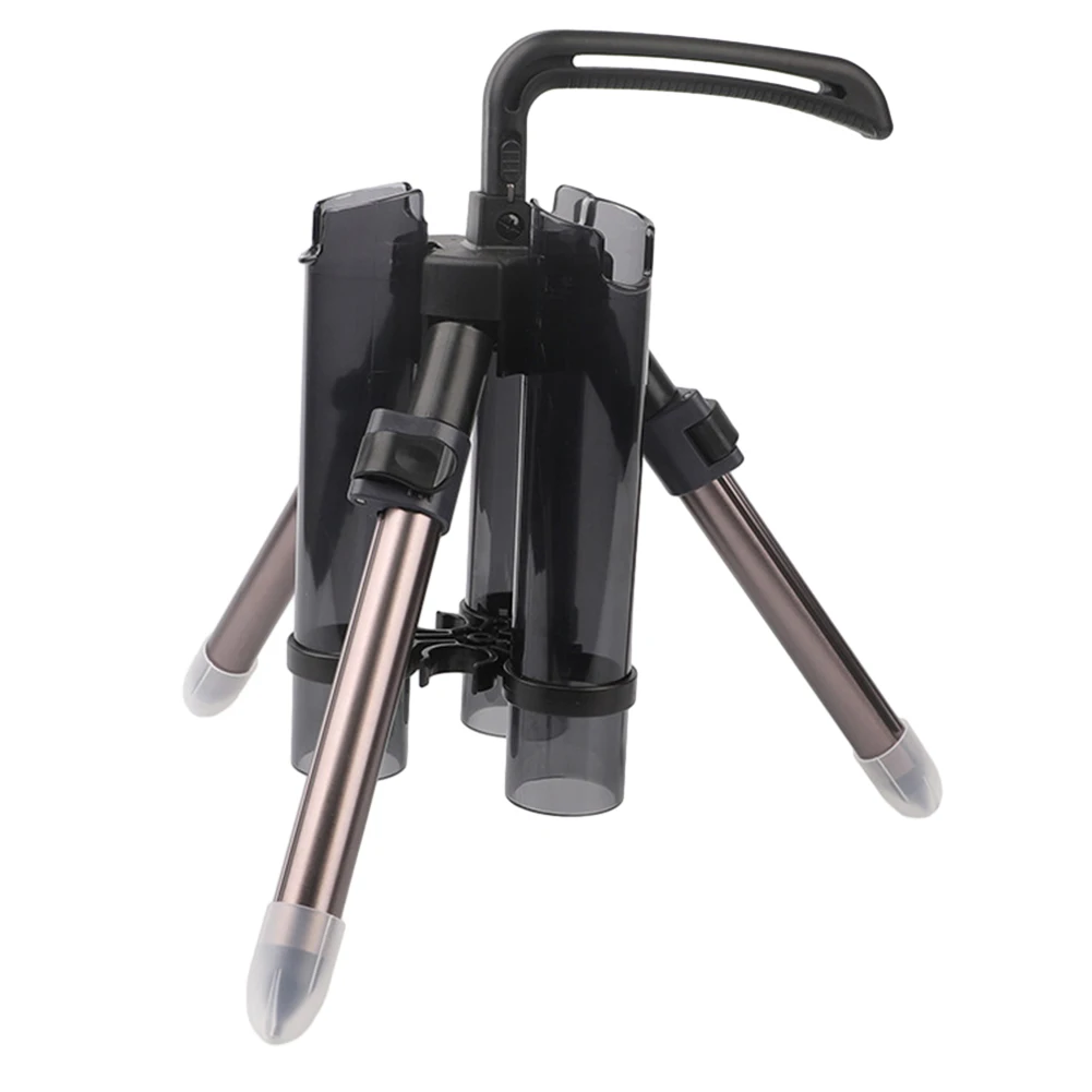 

POLE Tripod Rod Tripod Aluminum Alloy Barrel Holder Developed Length 34cm Folding Design Grey/Red/Bule Polypropylene