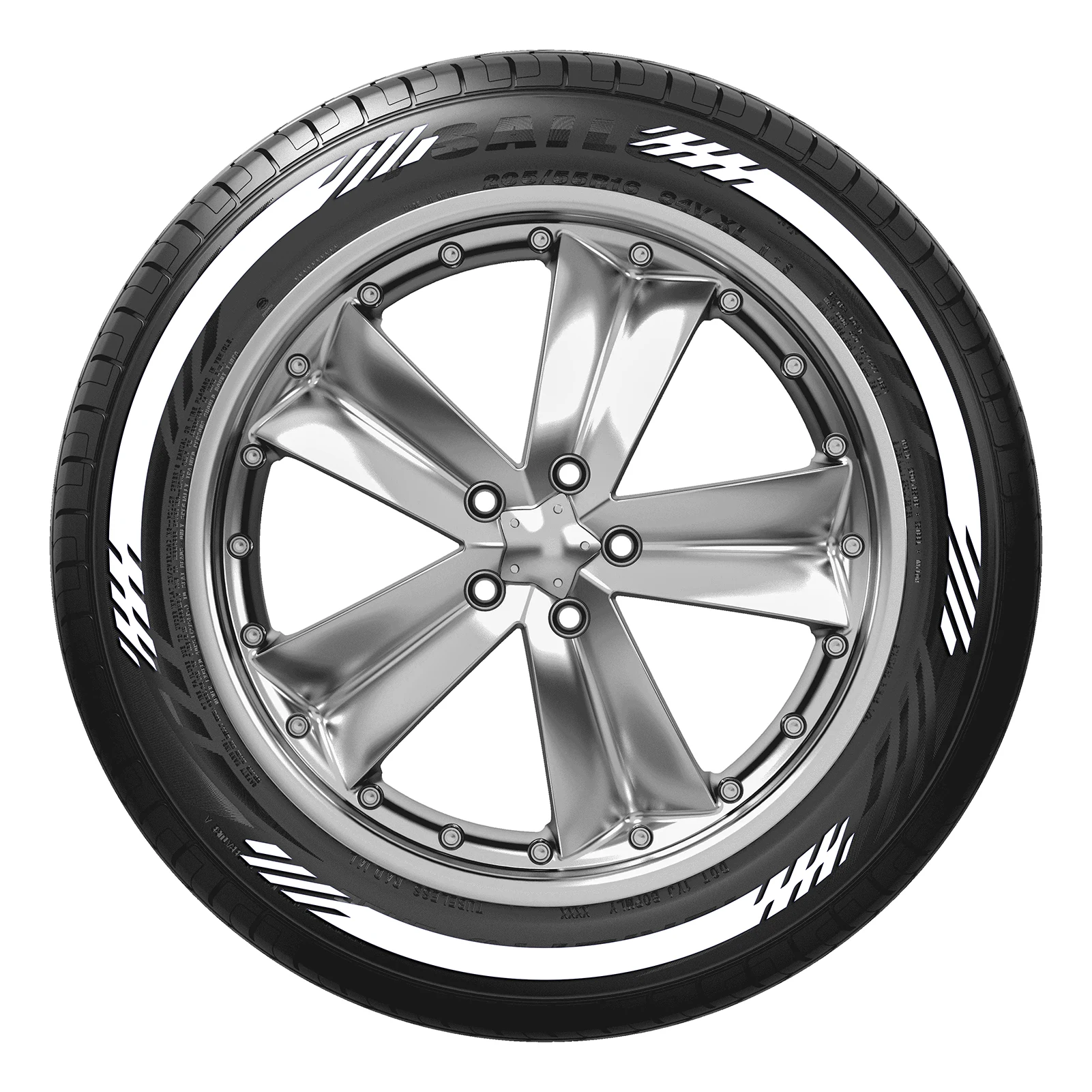 

Car Wheel Stickers For Tires 3D Tire Wheel Lettering Stickers Personalized 3D Tire Wheel Decals Stickers Make Your Car Unique